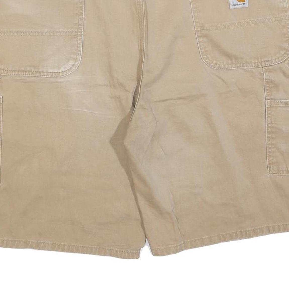 CARHARTT Mens Shorts Beige Casual Regular XL W40 Workwear Utility Cotton