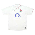 NIKE Mens White England Rugby Rose S Short Sleeve Round Neck Jersey
