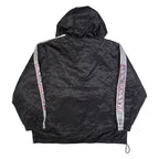 GUESS Mens Anorak Jacket Black Hooded L