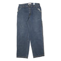 TIMBERLAND Mens Relaxed Blue Denim Jeans W32 L32 Zip Cotton Blend Workwear