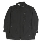 BUGATTI Mens Black Classic Jacket XL Polyester Blend Zip Plain Lightweight