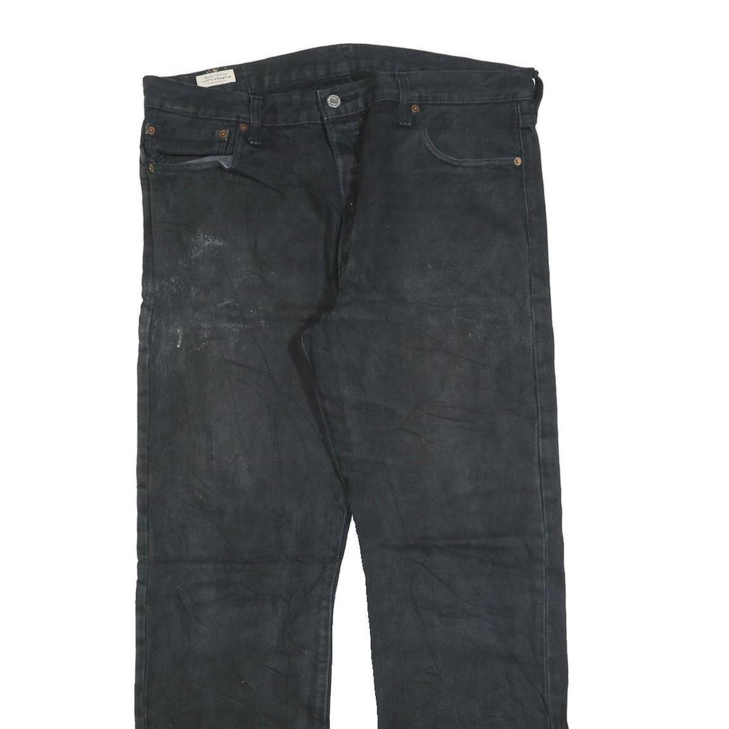 LEVI'S 501 Big E Mens Regular Jeans Black Denim W36 L32 Classic Button Fly