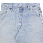 WRANGLER Mens Shorts Blue Denim Casual L W34 Workwear Cotton Blend