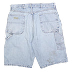 WRANGLER Mens Shorts Blue Denim Casual L W34 Workwear Cotton Blend
