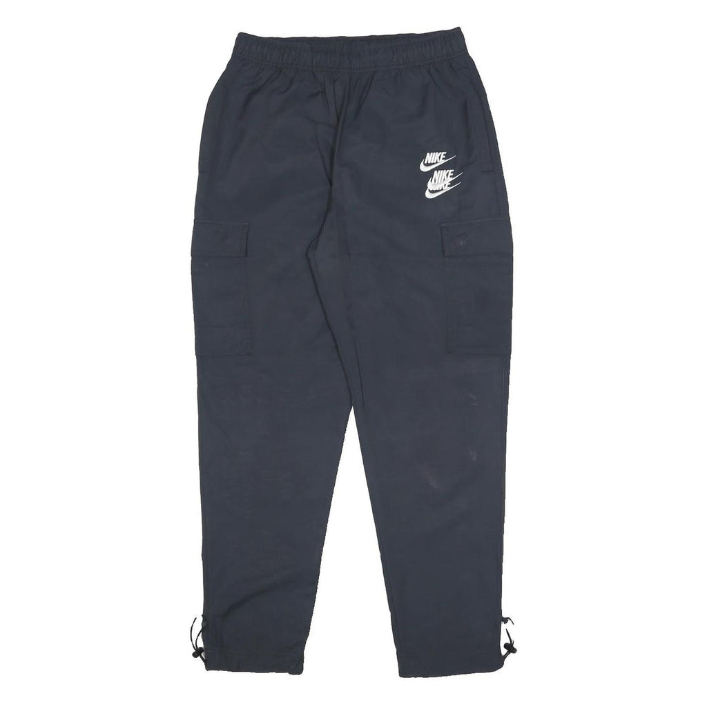 NIKE World Tour Mens Joggers Black S W27 L28 Cotton Comfort Regular Fit Cargo
