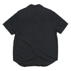 TRUE RELIGION Mens Black Cotton Shirt M Short Sleeve Button Front Casual