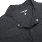 TRUE RELIGION Mens Black Cotton Shirt M Short Sleeve Button Front Casual