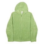 LL BEAN Womens Green Hoodie M Lightweight Full Zip Soft Fleece