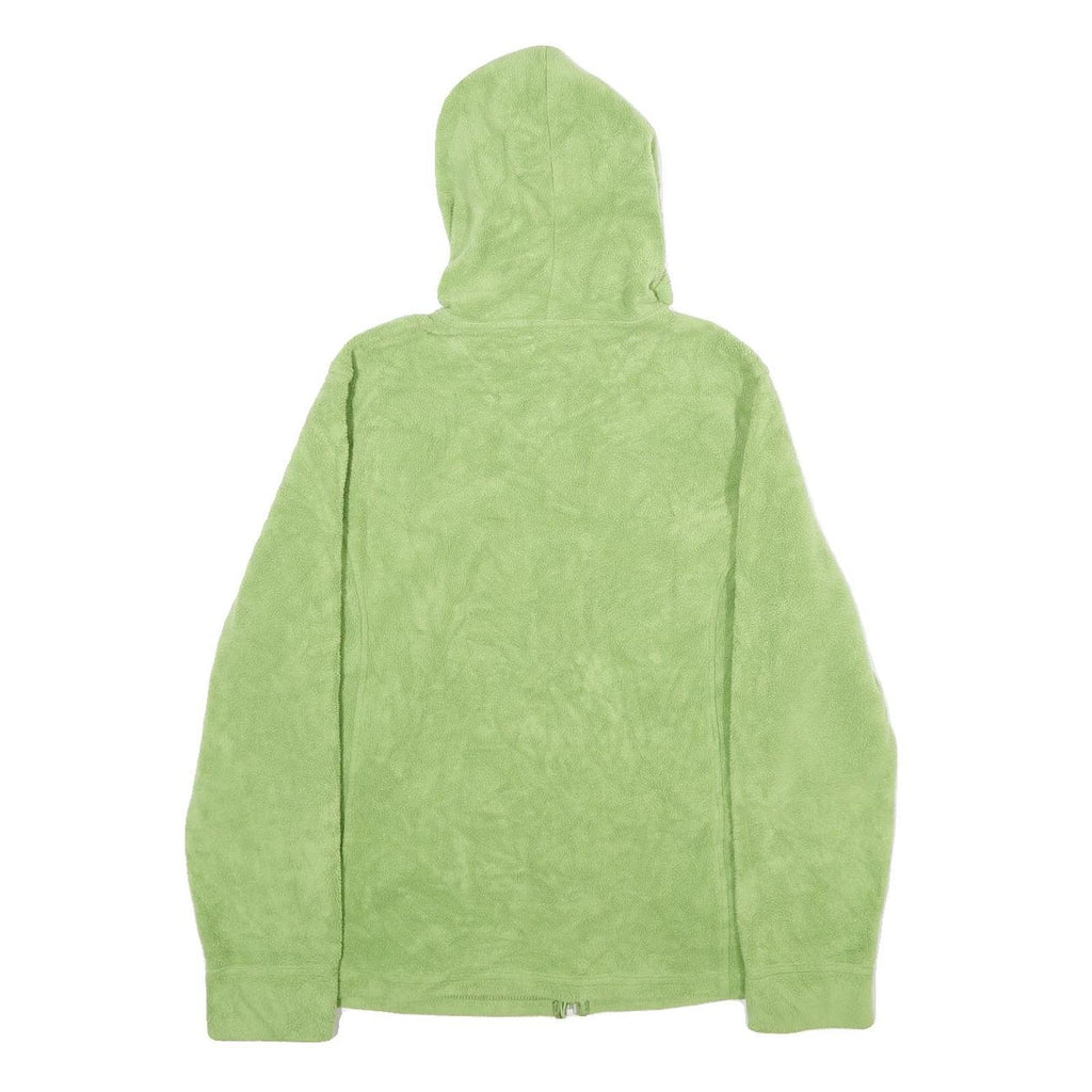 LL BEAN Womens Green Hoodie M Lightweight Full Zip Soft Fleece