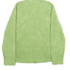 LL BEAN Womens Green Hoodie M Lightweight Full Zip Soft Fleece