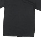 MAD T PARTY Mens Black Cotton Blend Shirt M Button-Up Short Sleeve Workwear