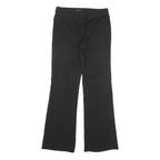 PENNYBLACK Mens Cotton Blend Black Regular Fit Flared Trousers W28 L29 Smart