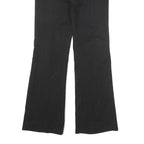 PENNYBLACK Mens Cotton Blend Black Regular Fit Flared Trousers W28 L29 Smart