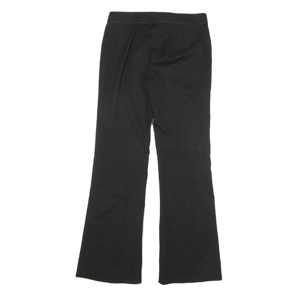 PENNYBLACK Mens Cotton Blend Black Regular Fit Flared Trousers W28 L29 Smart