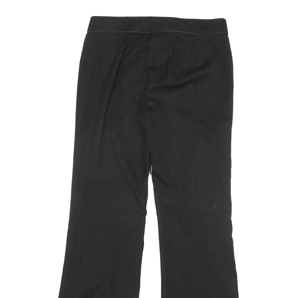 PENNYBLACK Mens Cotton Blend Black Regular Fit Flared Trousers W28 L29 Smart