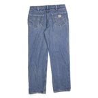 CARHARTT Mens Regular Blue Denim Jeans W36 L32 Zip Closure Classic Fit