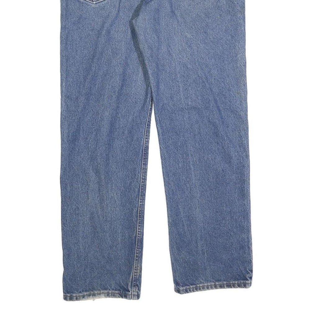 CARHARTT Mens Regular Blue Denim Jeans W36 L32 Zip Closure Classic Fit