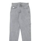 KARL KANI Mens Slim Grey Denim Jeans W26 L33 Casual Stylish Cotton Zip