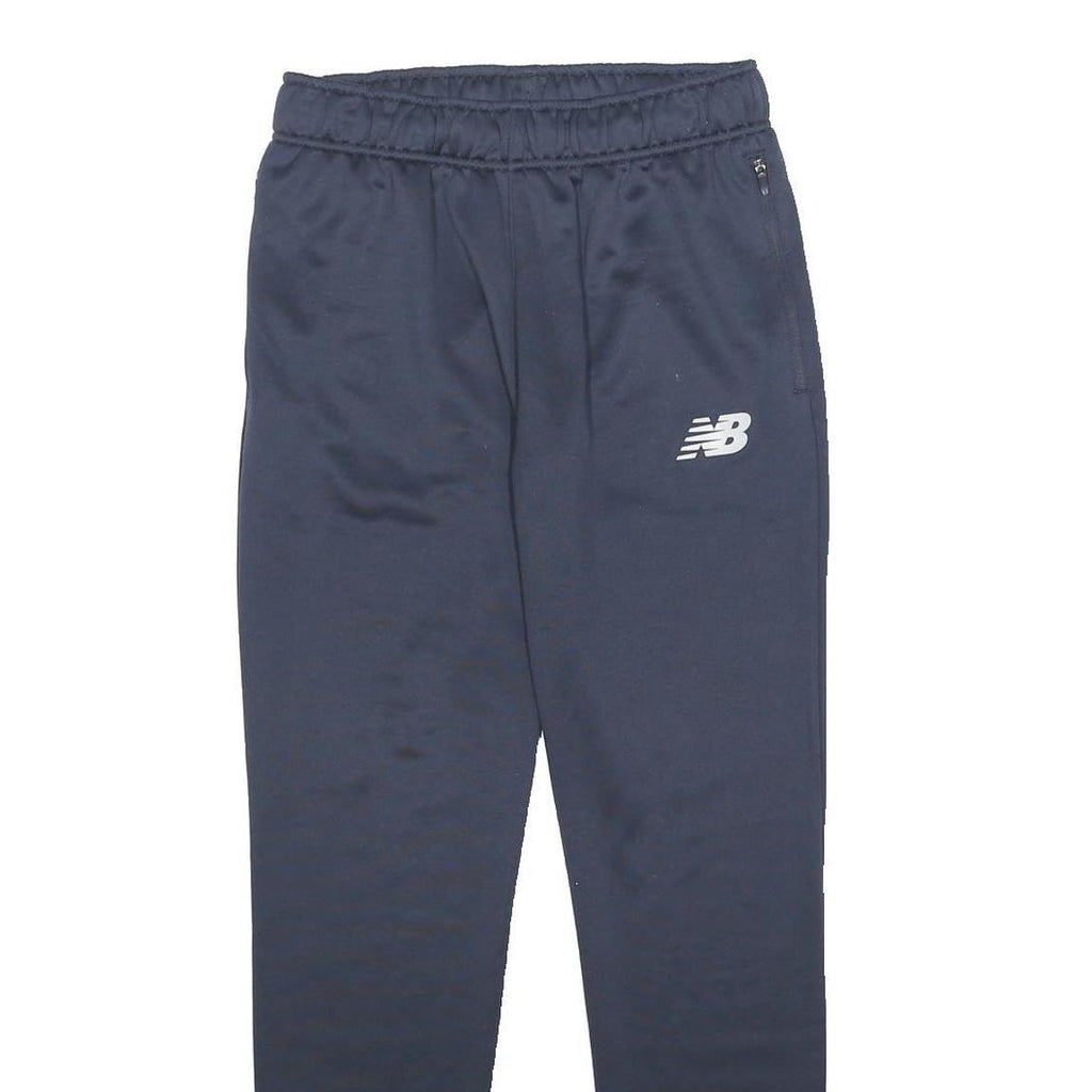 NEW BALANCE Mens Joggers Navy Blue Slim Tapered M W28 L29 Polyester Sportswear