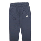 NEW BALANCE Mens Joggers Navy Blue Slim Tapered M W28 L29 Polyester Sportswear