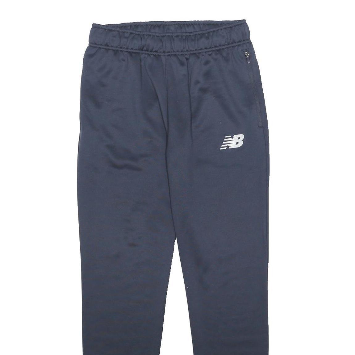 NEW BALANCE Mens Joggers Navy Blue Slim Tapered M W28 L29 Polyester Sportswear