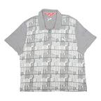 PUMA Mens Grey & Light Grey Colourblock Short Sleeve Polo Shirt 2XL Cotton