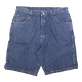WRANGLER Mens Denim Blue Casual Shorts XL W38 Utility Workwear Cotton Blend