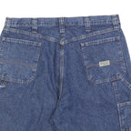 WRANGLER Mens Denim Blue Casual Shorts XL W38 Utility Workwear Cotton Blend