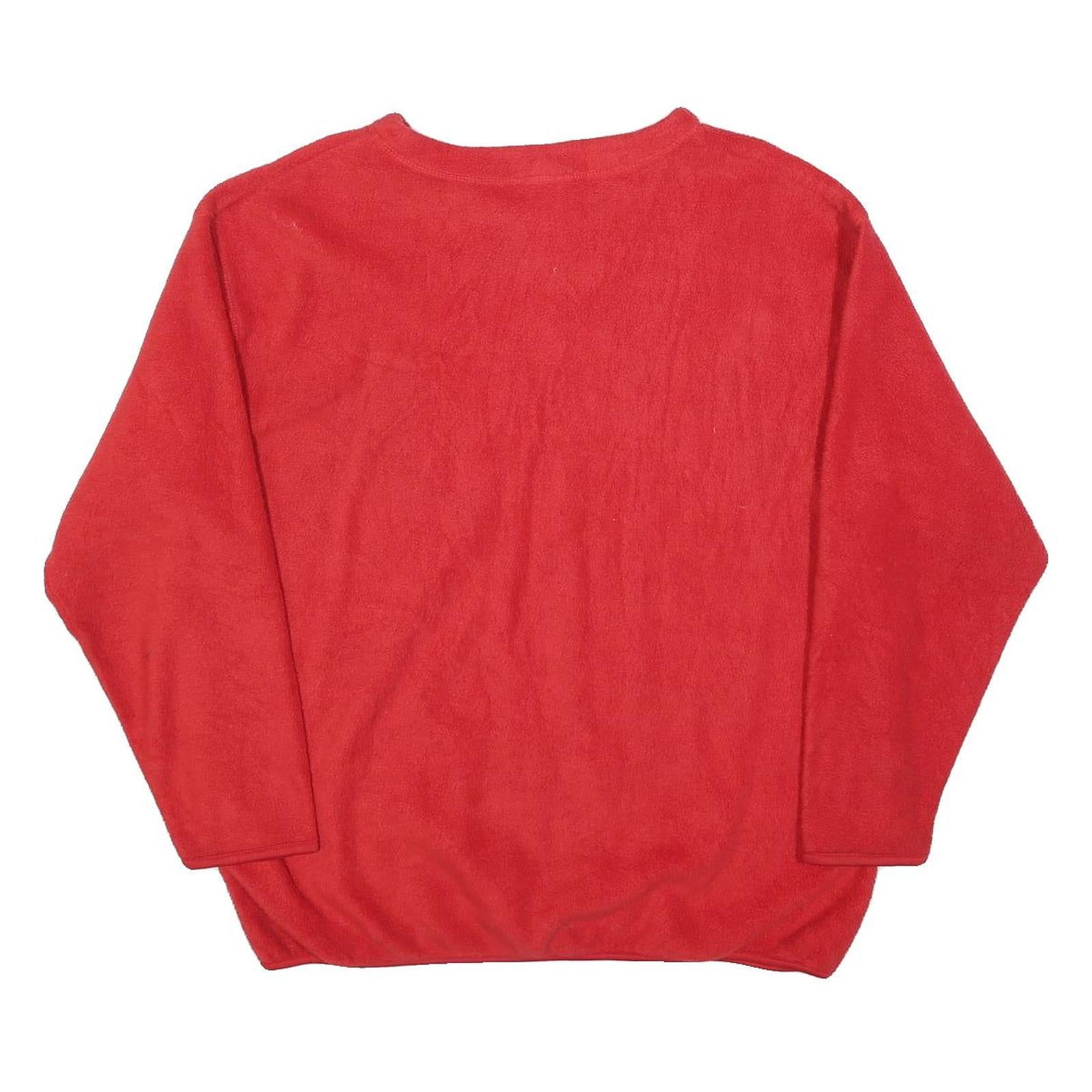 DISNEY Womens Red Patterned Crew Neck Basic Knit Jumper L Walt Disney World