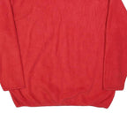 DISNEY Womens Red Patterned Crew Neck Basic Knit Jumper L Walt Disney World