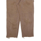 SOREL Mens Cotton Brown Relaxed W38 L29 Workwear Trousers Durable Zip Closure