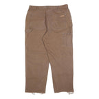 SOREL Mens Cotton Brown Relaxed W38 L29 Workwear Trousers Durable Zip Closure
