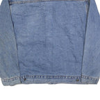 DUNBROOKE Mens Blue Denim Button Jacket XL Cotton Blend Casual Workwear