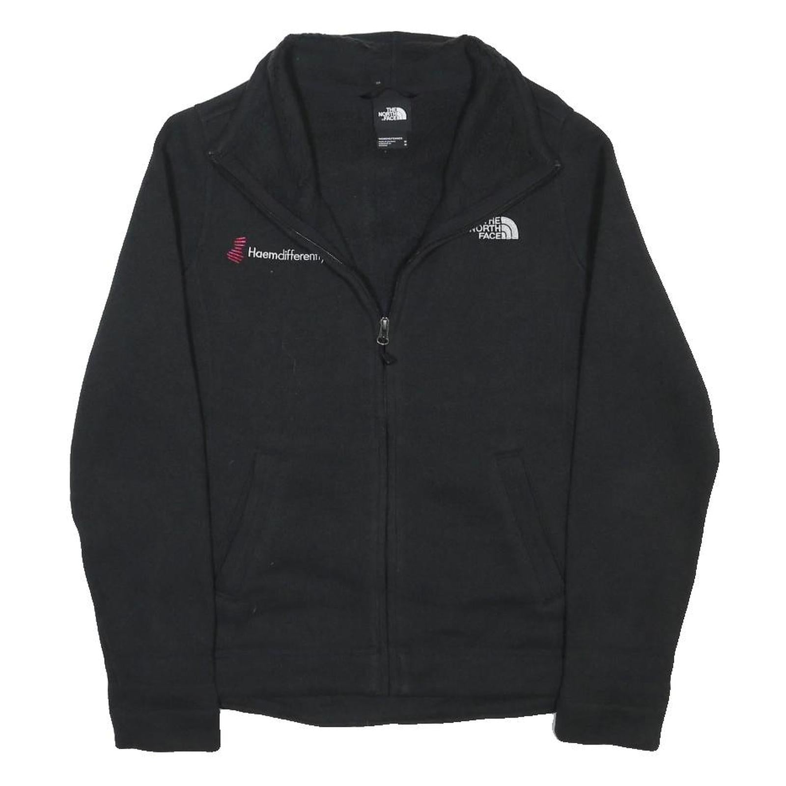 THE NORTH FACE Womens Black Softshell Jacket M Polyester Blend Zip Outdoor Warm