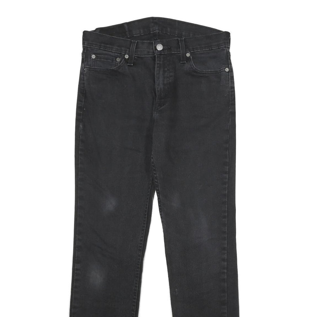 LEVI'S 511 Slim Mens Jeans Black Slim Skinny Denim Medium W30 L32 Zip