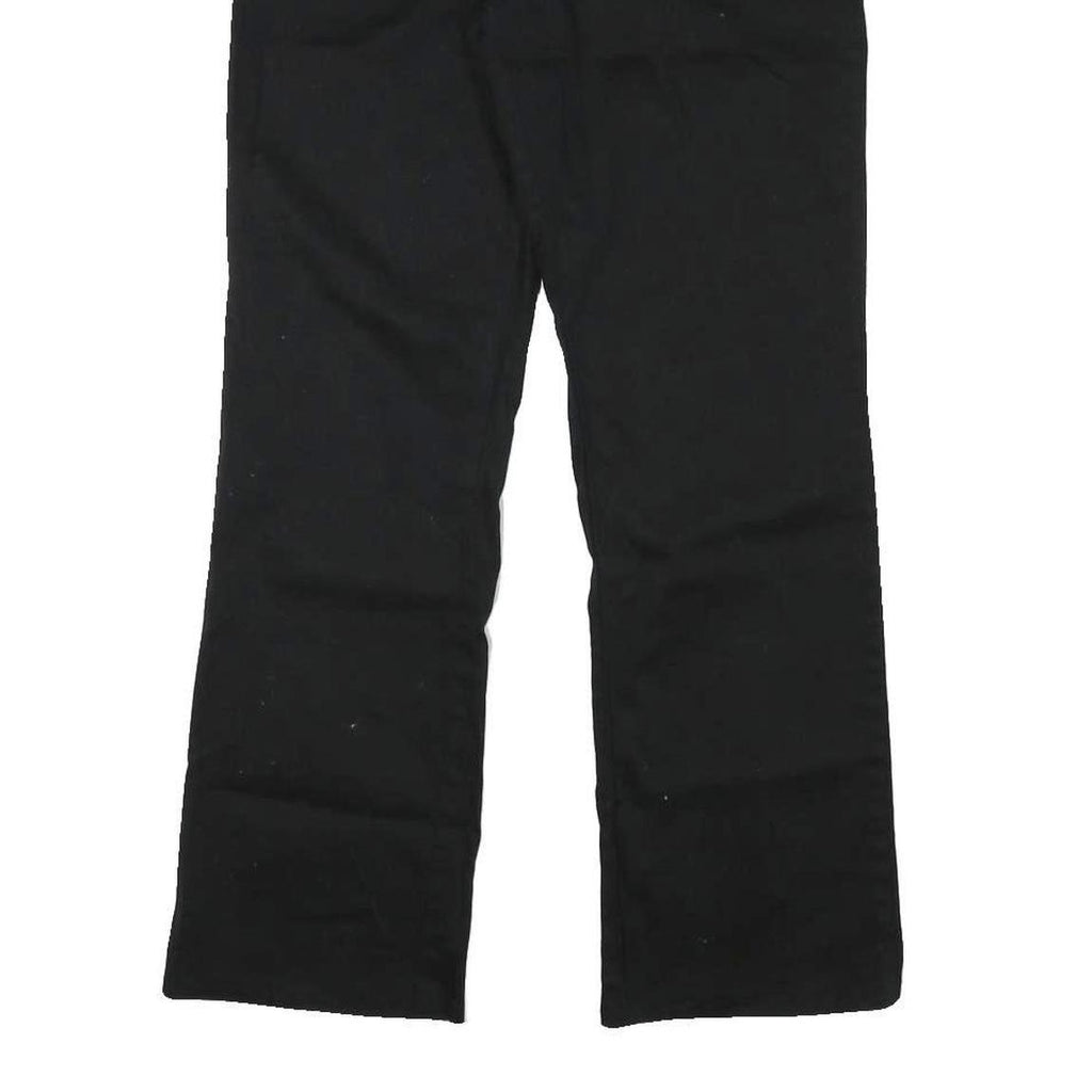 DICKIES Womens Cotton Blend Black Regular Fit Straight Trousers W29 L29