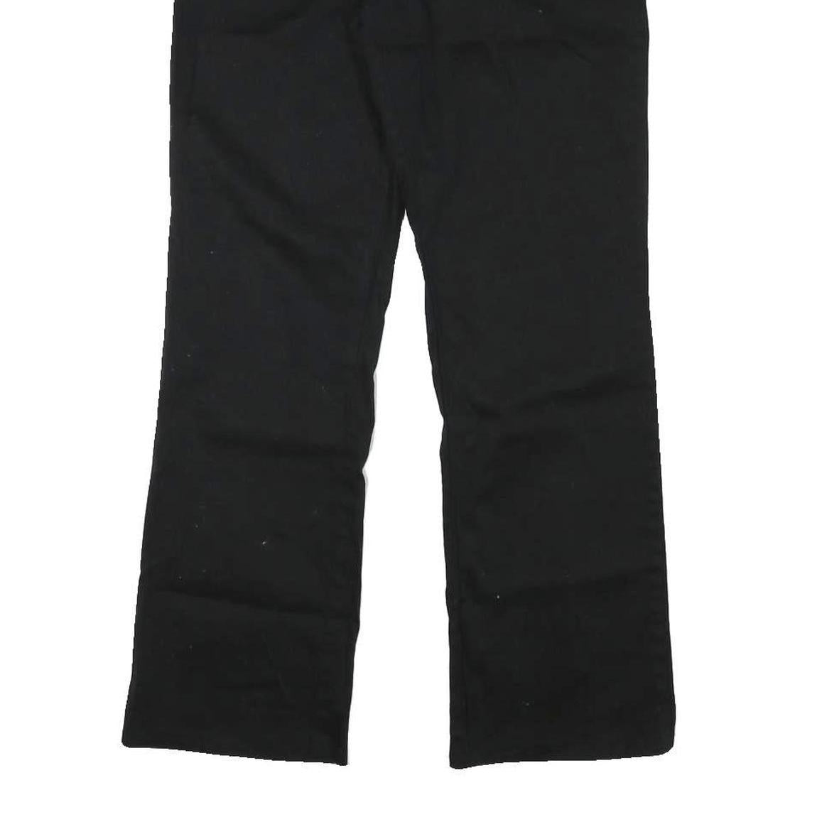 DICKIES Womens Cotton Blend Black Regular Fit Straight Trousers W29 L29