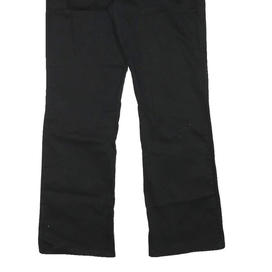 DICKIES Womens Cotton Blend Black Regular Fit Straight Trousers W29 L29