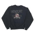Womens Black Newport Oregon Cotton Blend Crew Neck Sweatshirt M Casual Comfort