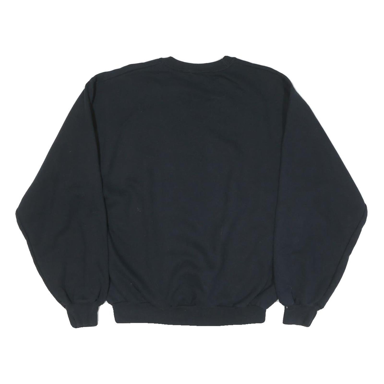 Womens Black Newport Oregon Cotton Blend Crew Neck Sweatshirt M Casual Comfort