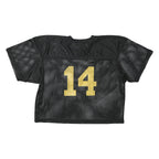 Mens Black SJV 2014 Powder Puff Graphic T-Shirt M Short Sleeve V-Neck Sports