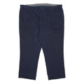 TAYLOR & WRIGHT Mens Polyester Navy Relaxed Trousers W42 L25 Formal Workwear Zip