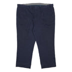 TAYLOR & WRIGHT Mens Polyester Navy Relaxed Trousers W42 L25 Formal Workwear Zip