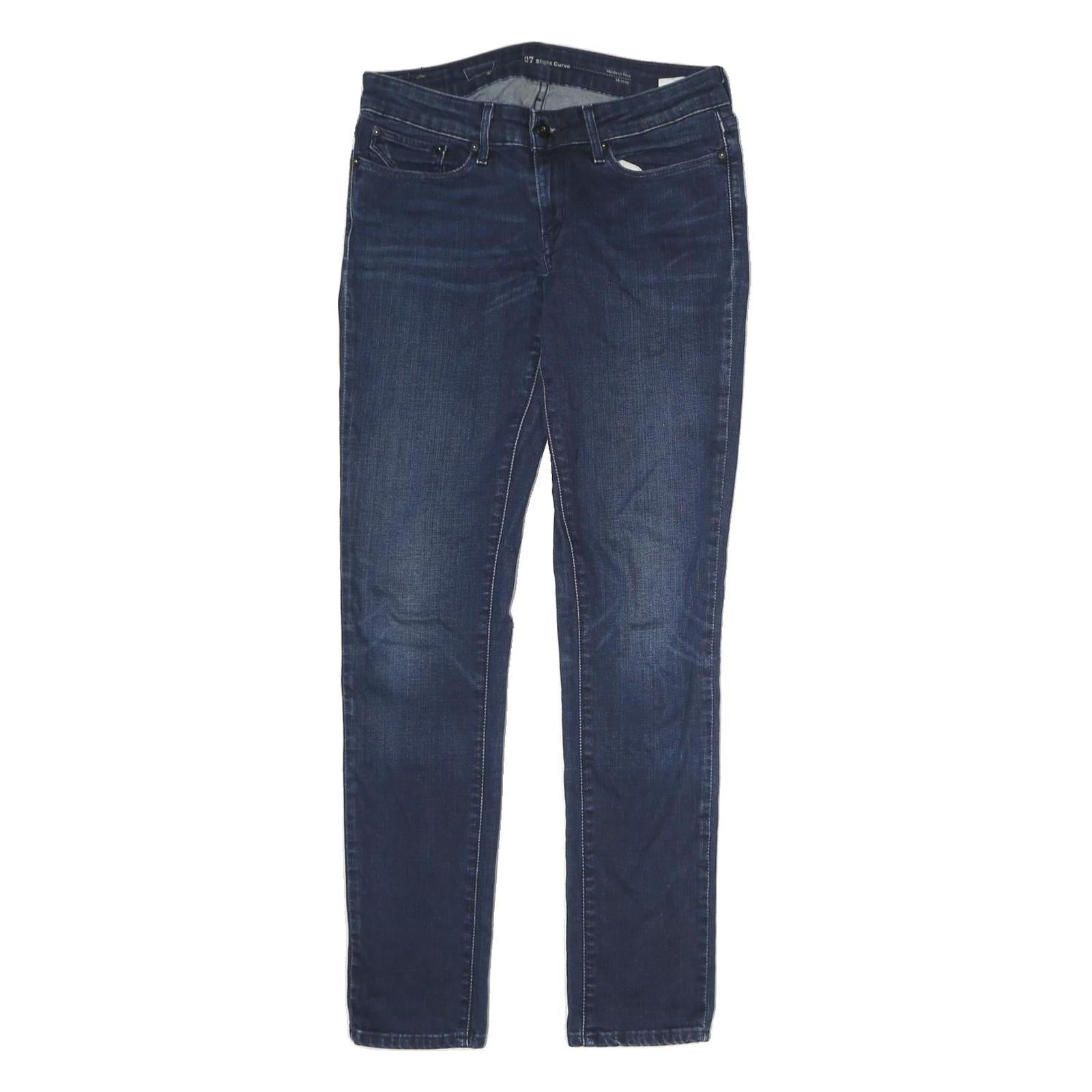 LEVI'S Womens Jeans Blue Slim Skinny Denim Medium W28 L29 Classic Cotton Zip