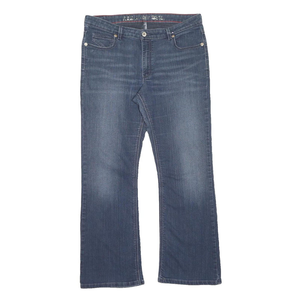 DICKIES Mens Regular Fit Blue Denim Jeans W36 L30 Zip Pocket Detail