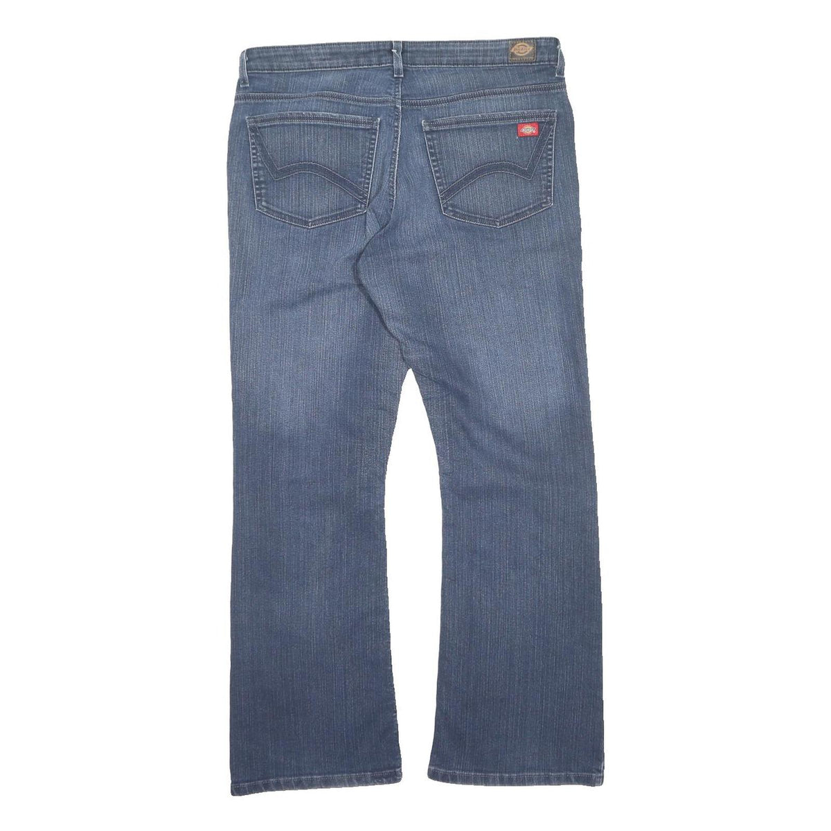 DICKIES Mens Regular Fit Blue Denim Jeans W36 L30 Zip Pocket Detail