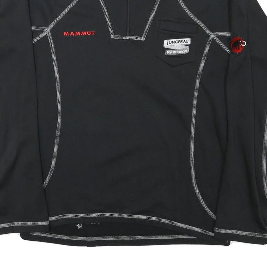 MAMMUT Womens Black Polyester Blend Pullover XS Outdoor Hiking Sweatshirt