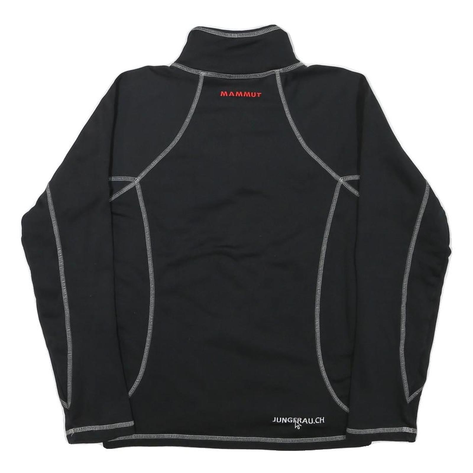 MAMMUT Womens Black Polyester Blend Pullover XS Outdoor Hiking Sweatshirt