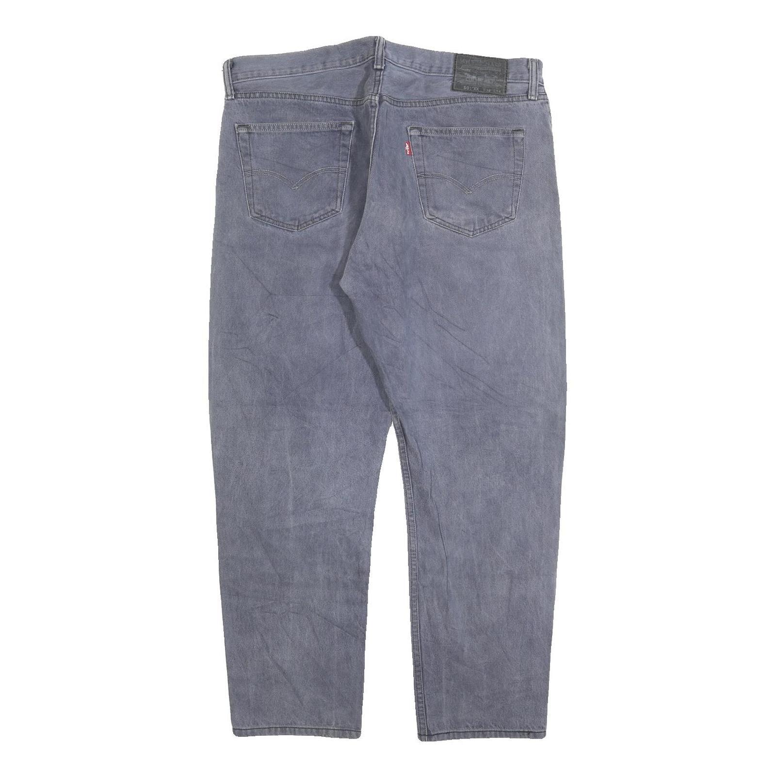 LEVI'S 501XX Mens Jeans Blue Regular Straight Denim Light W38 L30 Classic Button