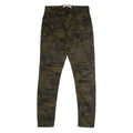POOL JEANS Camouflage Womens Trousers Green Regular Straight W30 L28